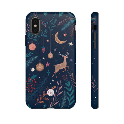 Boho Christmas Reindeer Tough Phone Case