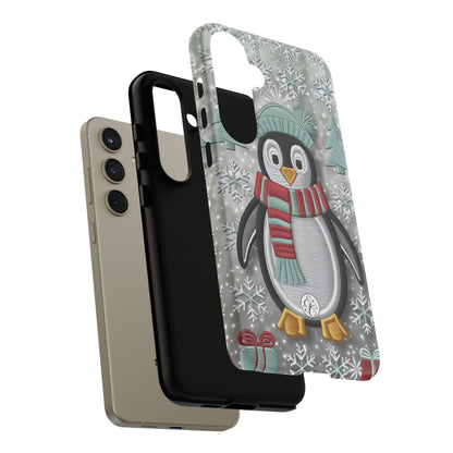 Cute Christmas Penguin Tough Phone Case