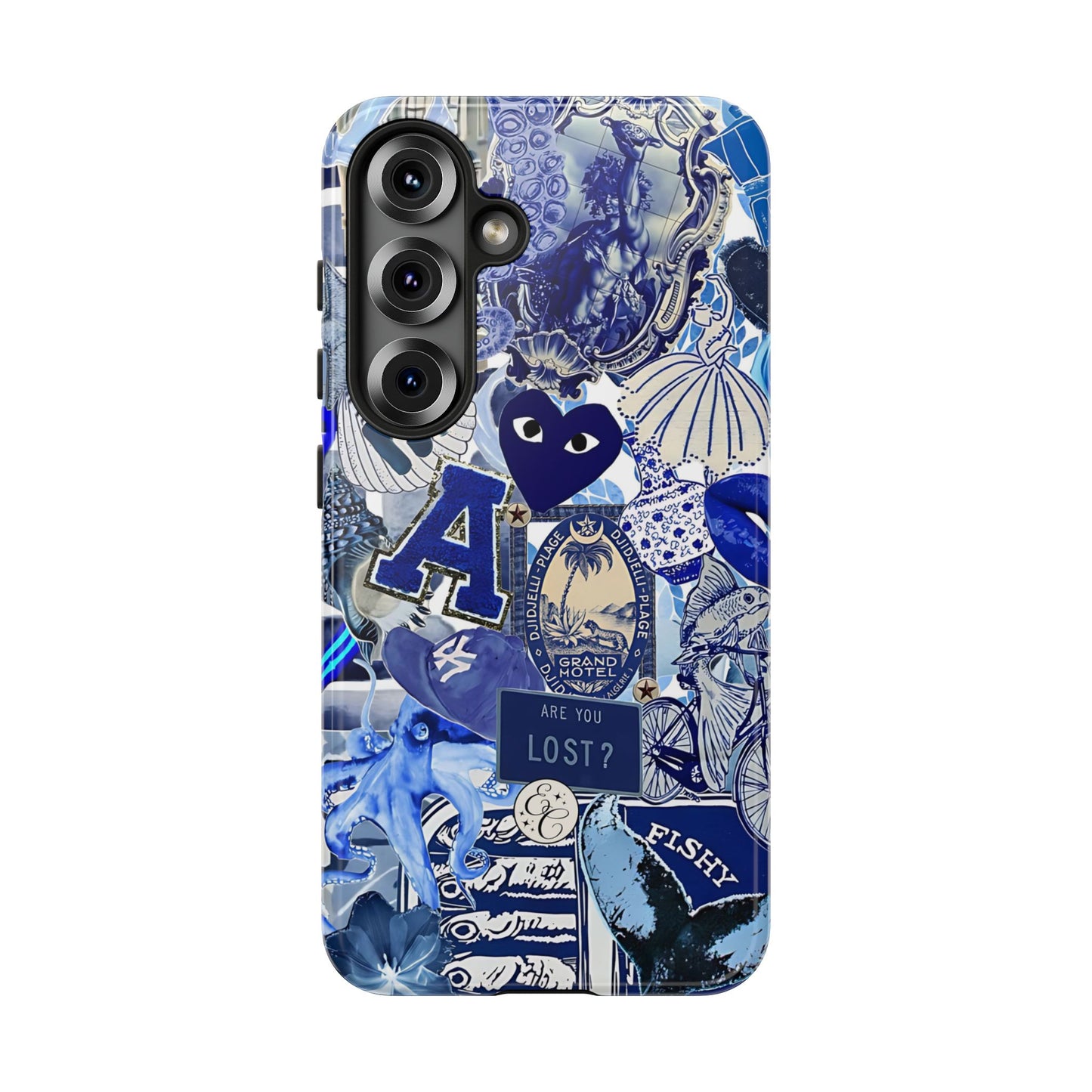 Blue Collage Tough Phone Case