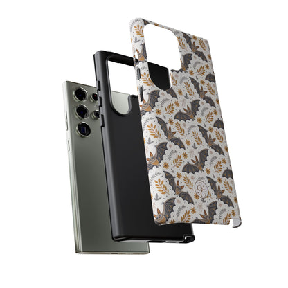 Boho Bat Pattern Halloween Phone Case