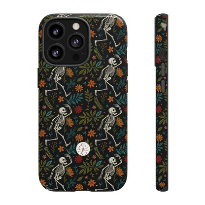 Halloween Boho Skeleton Pattern Tough Phone Case