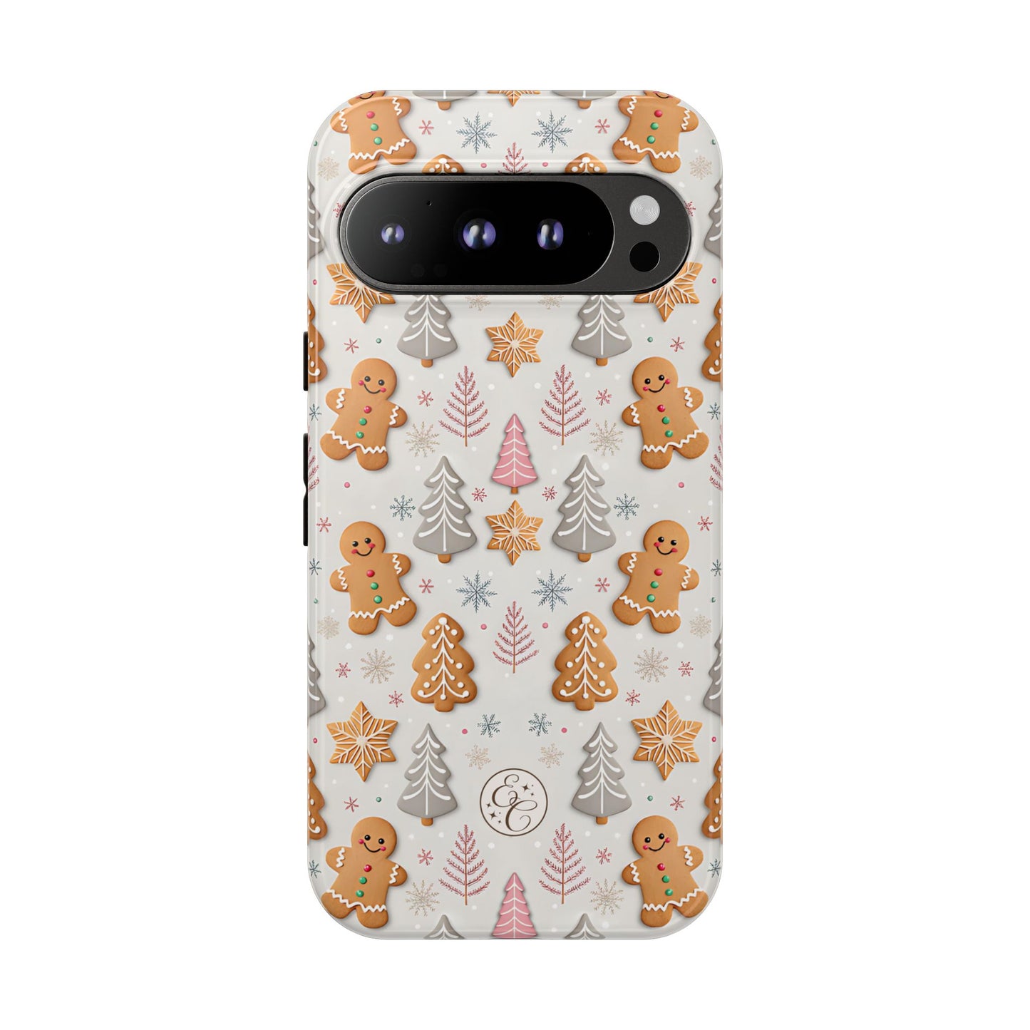 Christmas Gingerbread Man Pattern Tough Phone Case