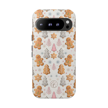 Christmas Gingerbread Man Pattern Tough Phone Case