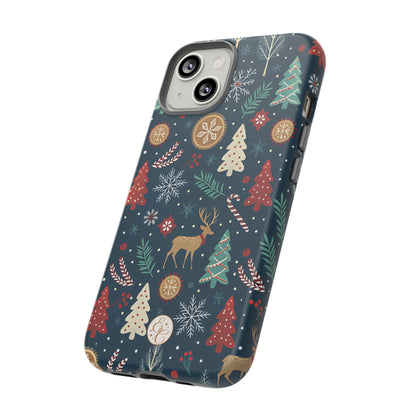 Christmas Holiday Pattern Tough Phone Case