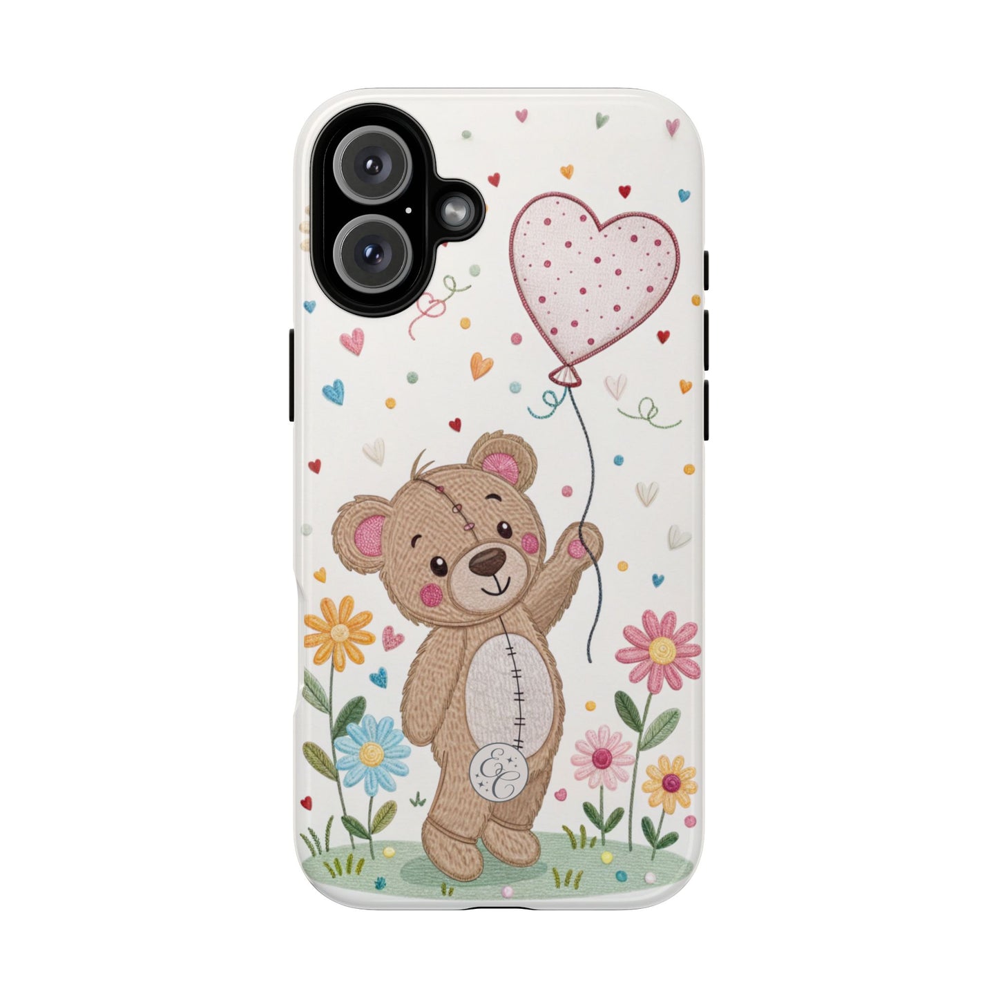 Cute Teddy Bear Tough Phone Case