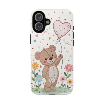 Cute Teddy Bear Tough Phone Case