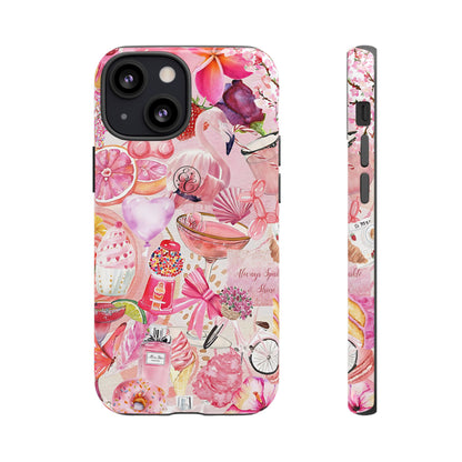 Pink Collage Tough Phone Case