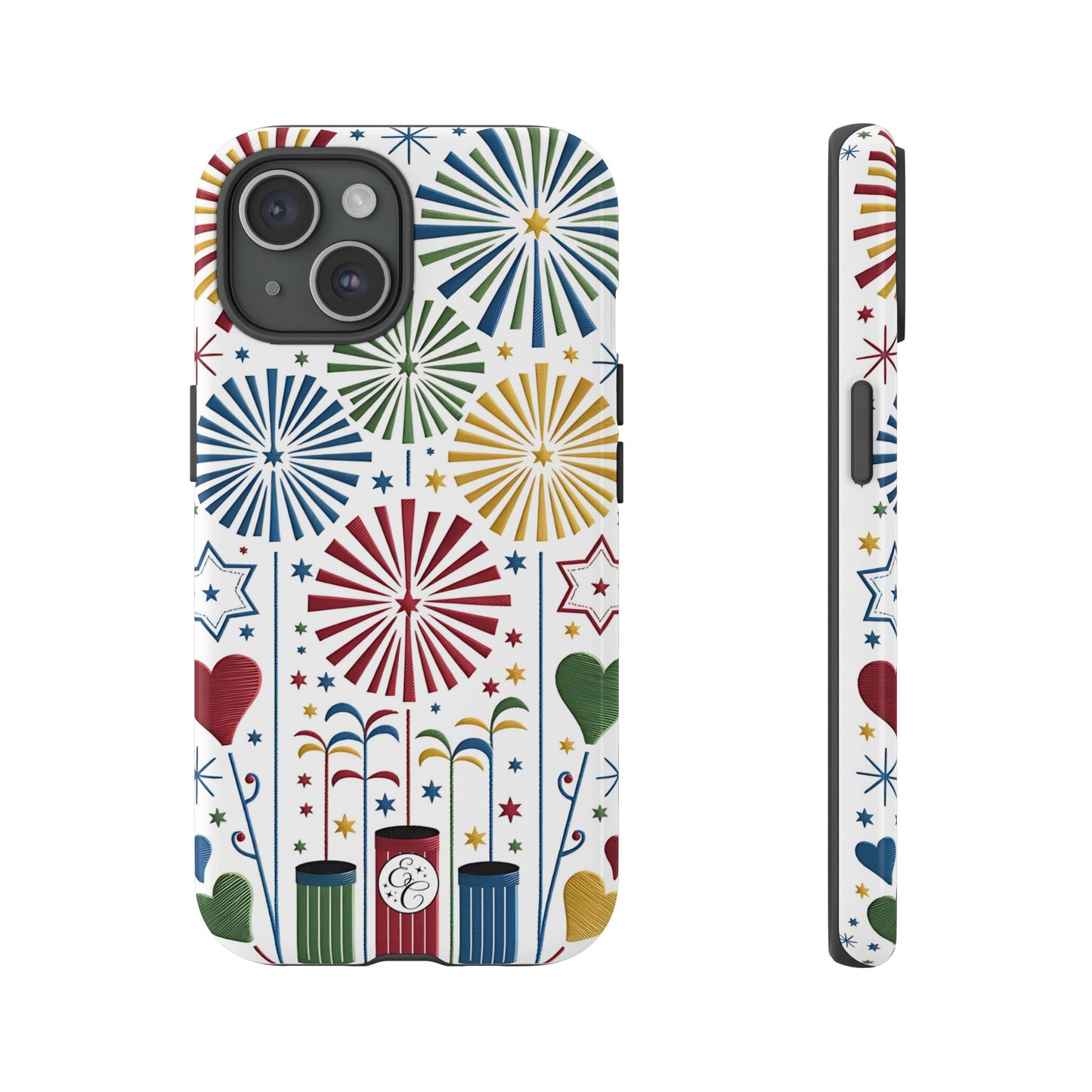 Colorful Fireworks and Stars Tough Phone Case