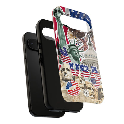 Patriotic USA Collage Tough Phone Case
