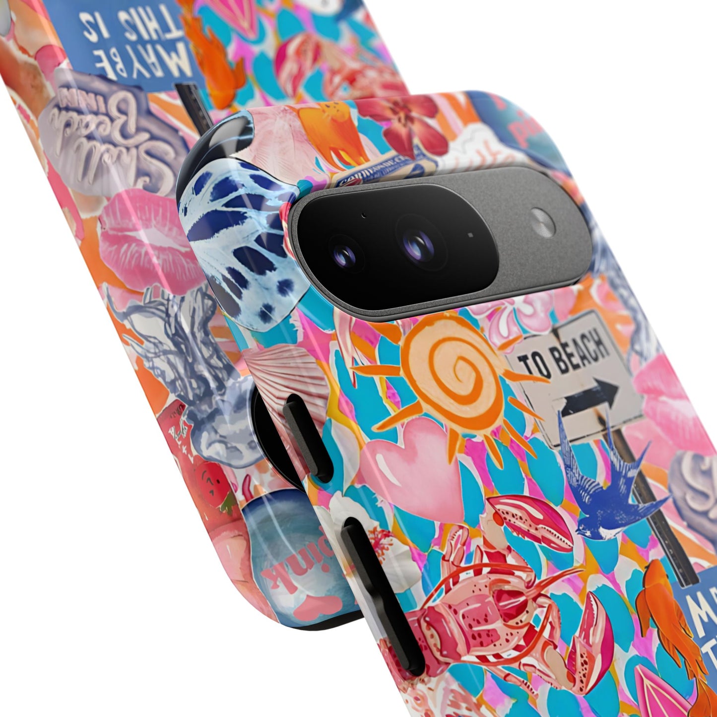 Colorful Beach Collage Tough Phone Case