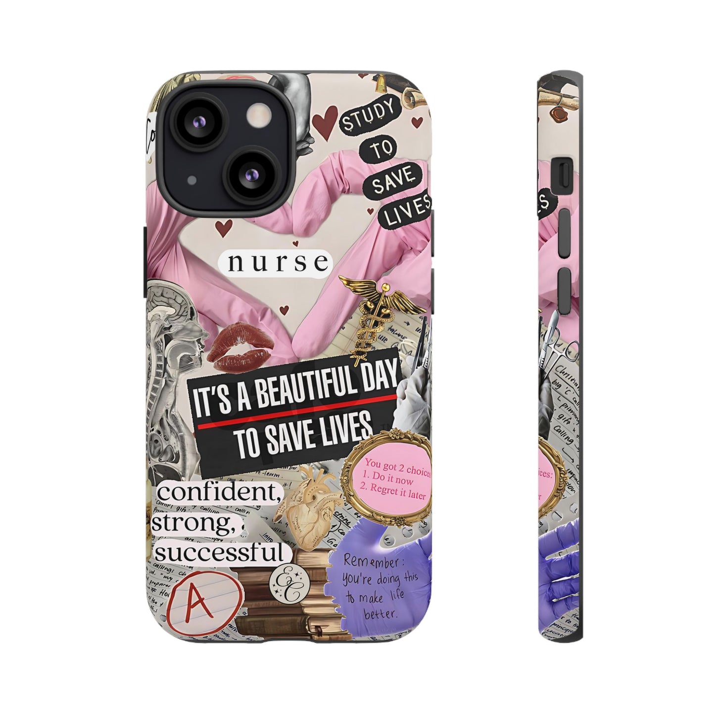 Nurse Inspirational Collage Tough Phone Case