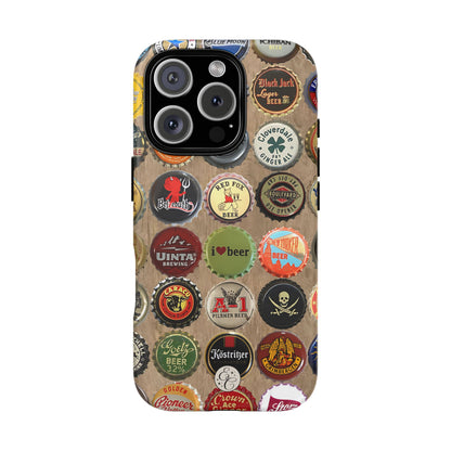 Beer Bottle Caps Tough Phone Case