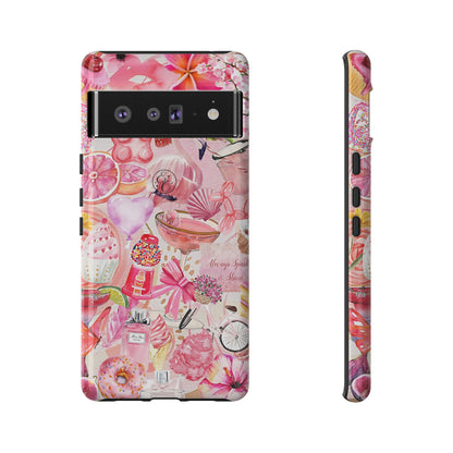 Pink Collage Tough Phone Case