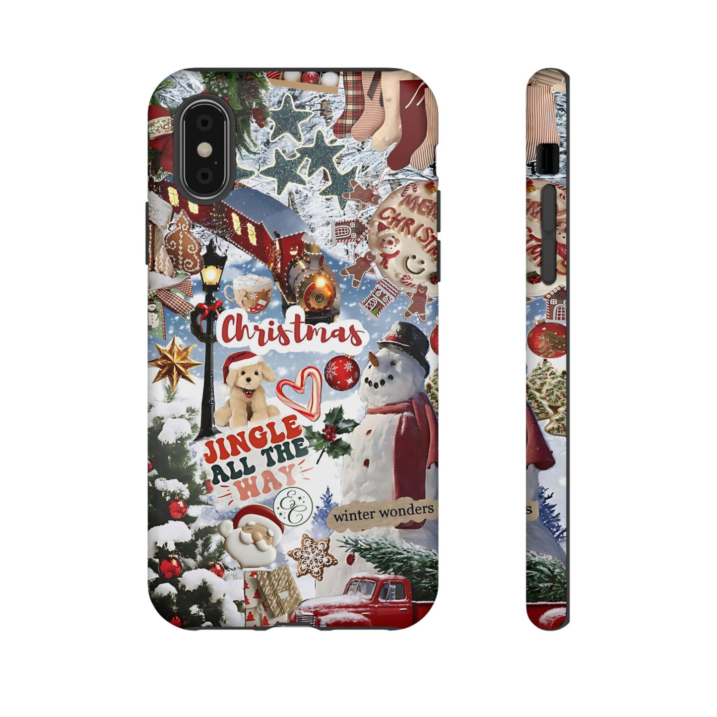 Christmas Holiday Collage Tough Phone Case