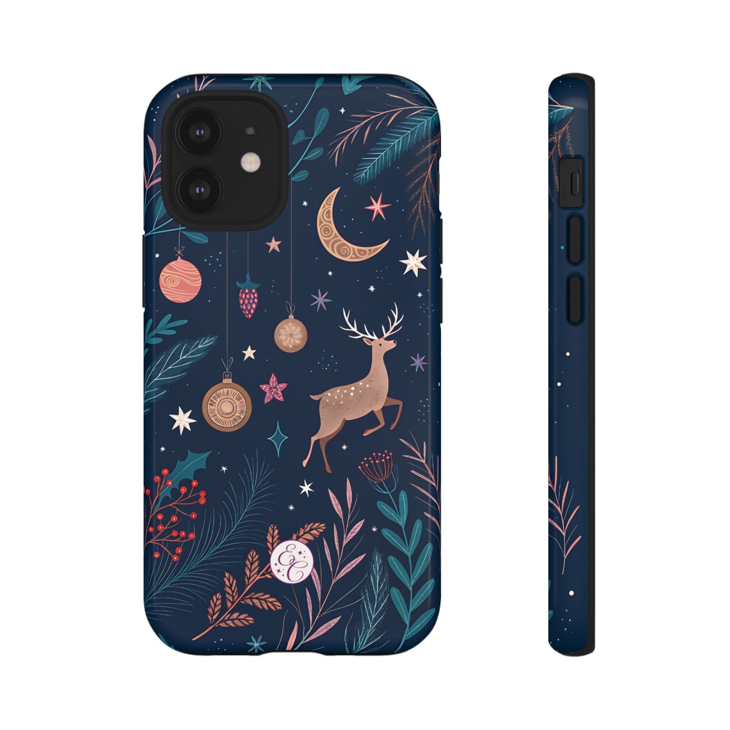 Boho Christmas Reindeer Tough Phone Case