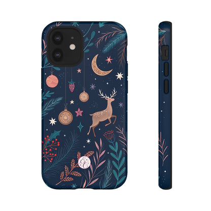 Boho Christmas Reindeer Tough Phone Case