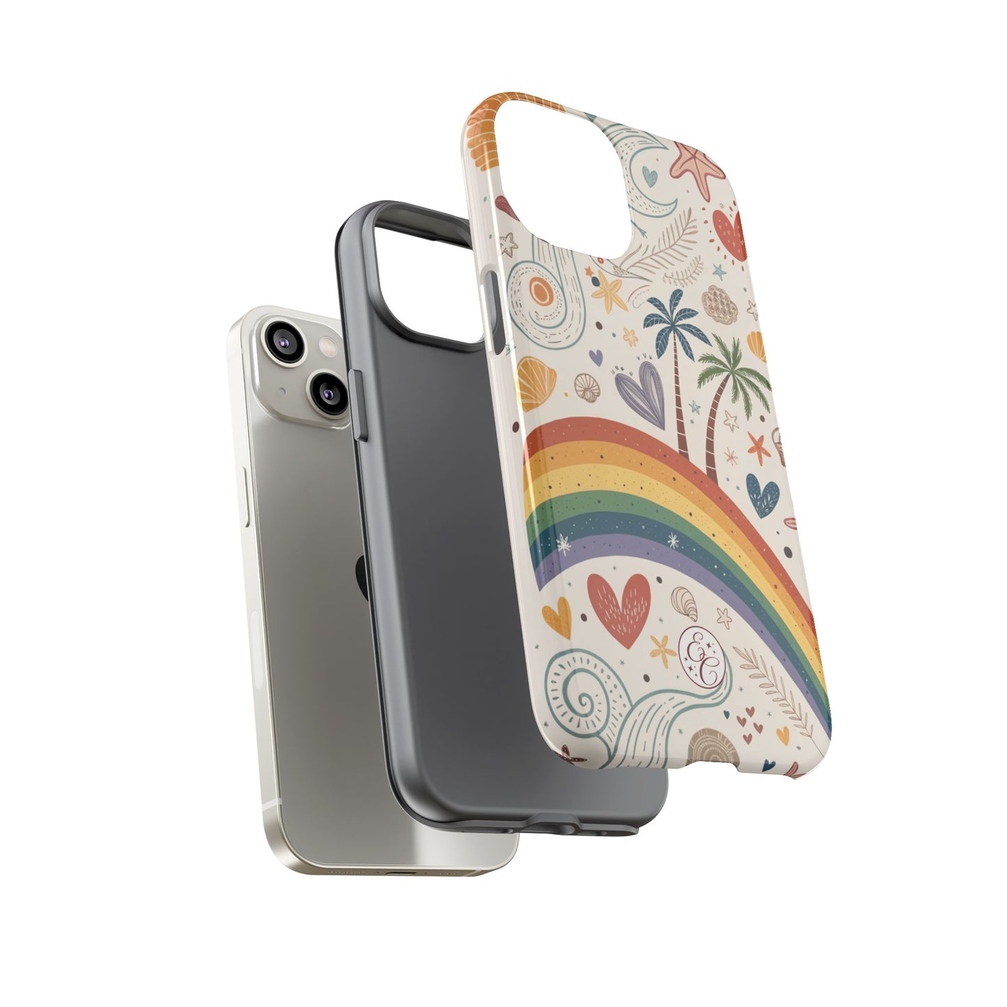 Rainbow Pride Boho Beach Tough Phone Case