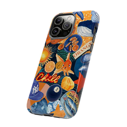 Nautical and Citrus Tough Phone Case