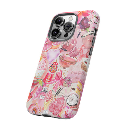 Pink Collage Tough Phone Case