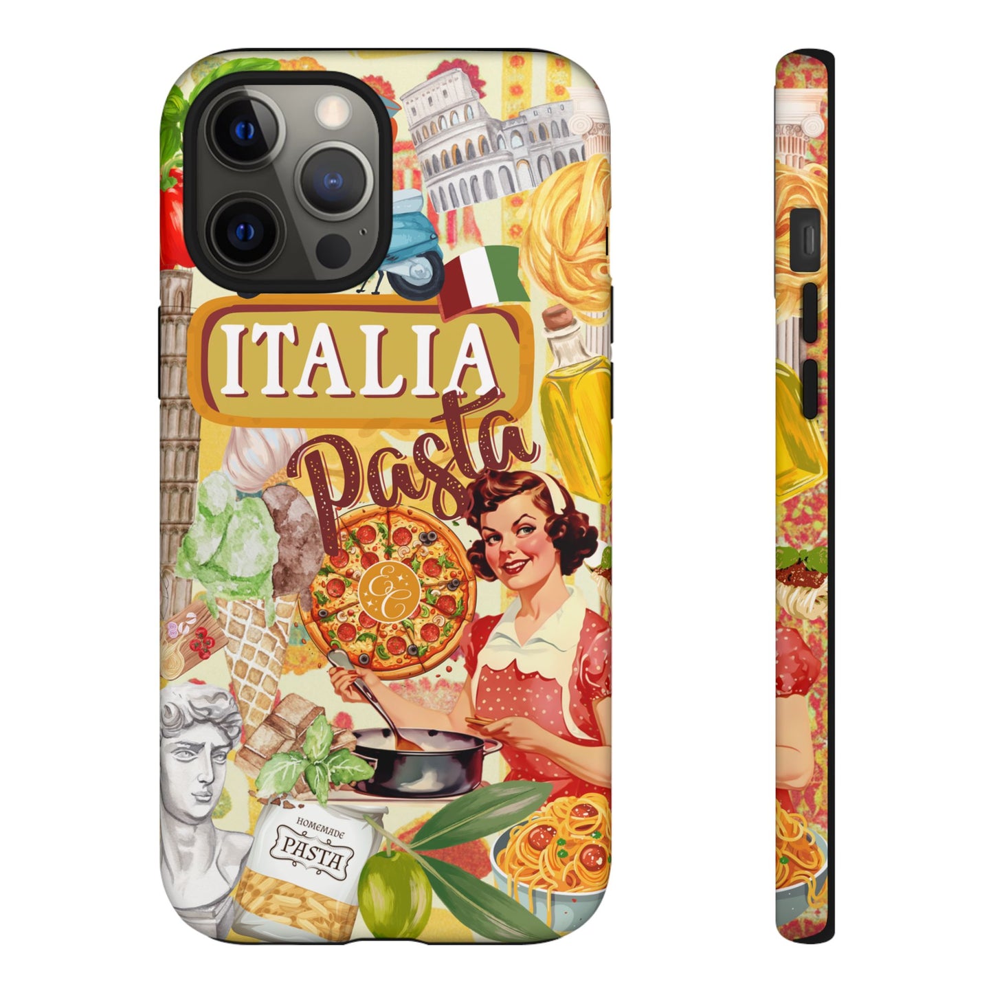 Italian Cuisine Collage Tough Phone Case