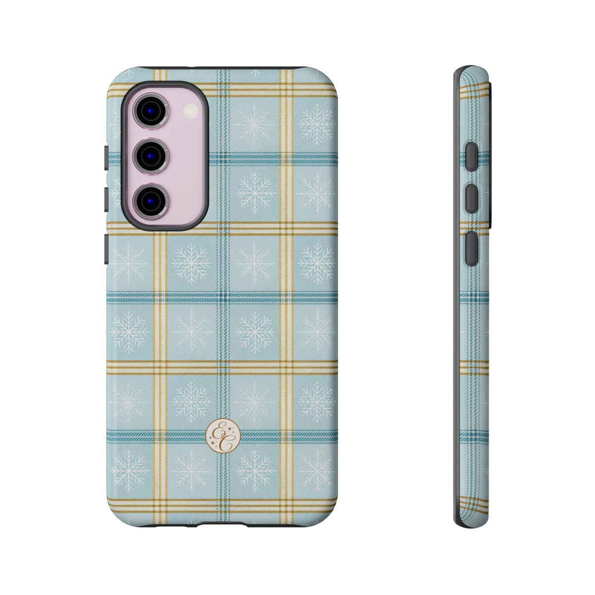 Blue Winter Plaid Phone Case