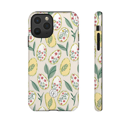Floral Easter Egg Pattern Tough Phone Case
