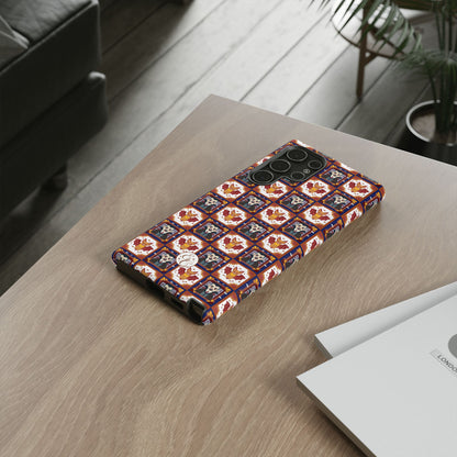Dracula & Bat Pattern Halloween Phone Case