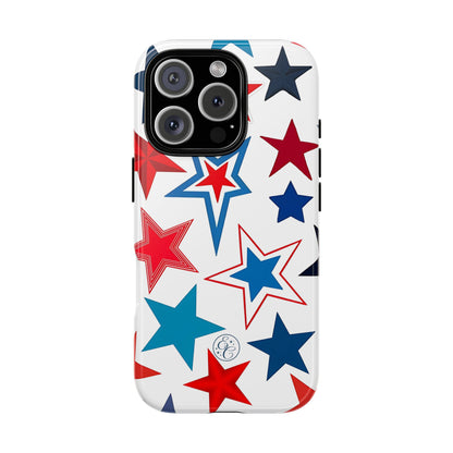 Patriotic Star Pattern Tough Phone Case