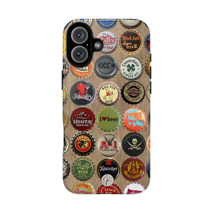 Beer Bottle Caps Tough Phone Case