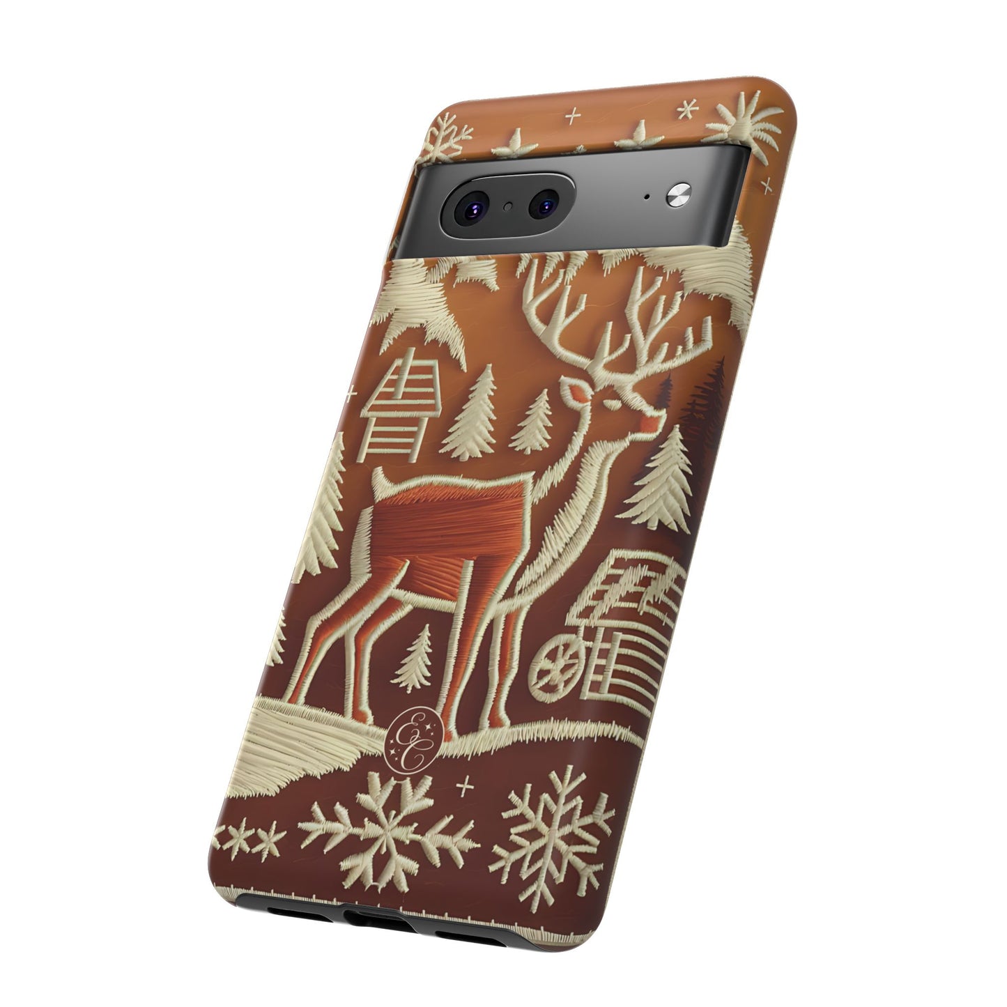 Rustic Reindeer Tough Phone Case