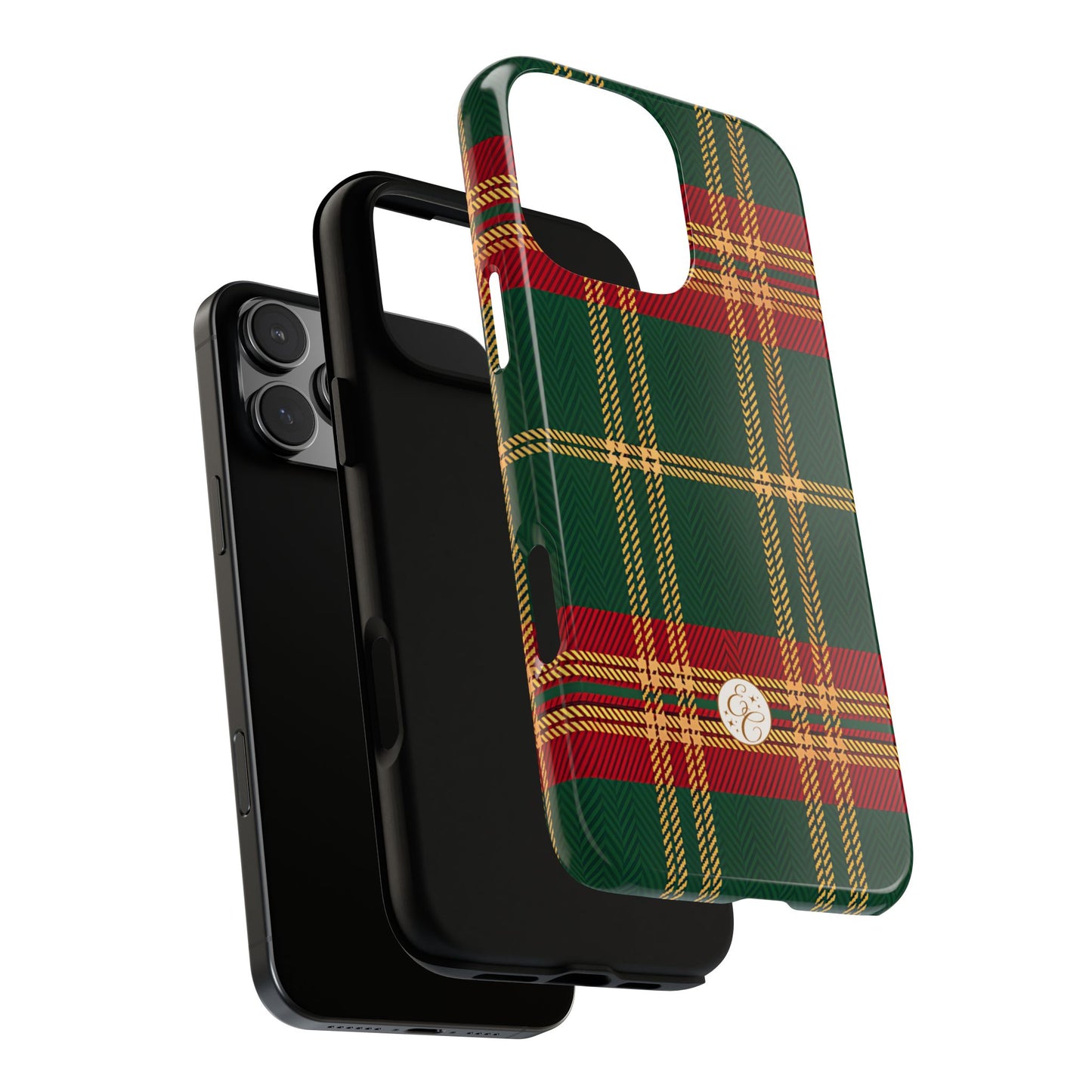 Green Red & Gold Plaid Tough Phone Case