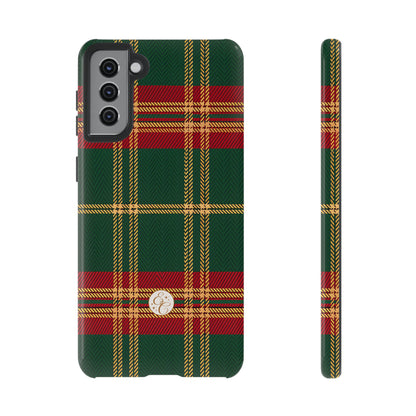 Green Red & Gold Plaid Tough Phone Case