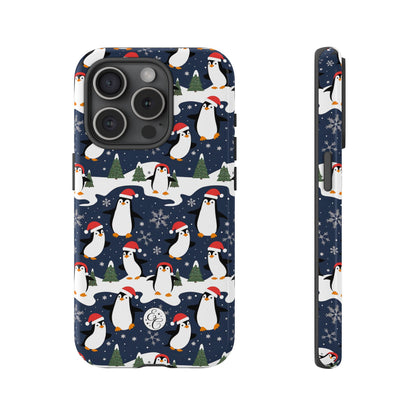 Cute Penguin Christmas Pattern Tough Phone Case