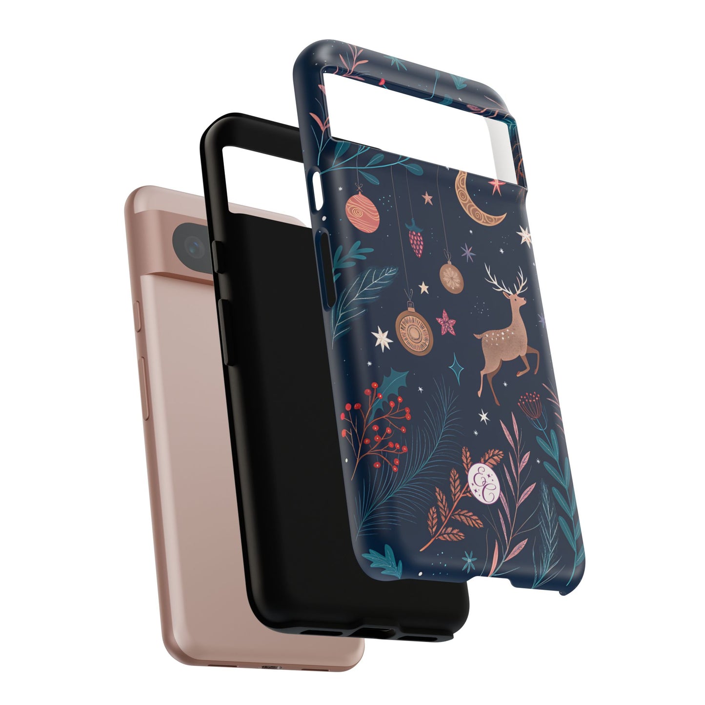 Boho Christmas Reindeer Tough Phone Case