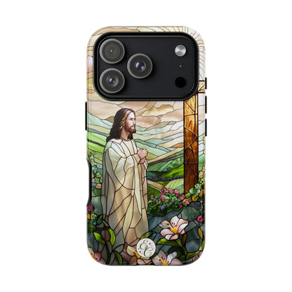 Jesus Stained Glass Tough Phone Case