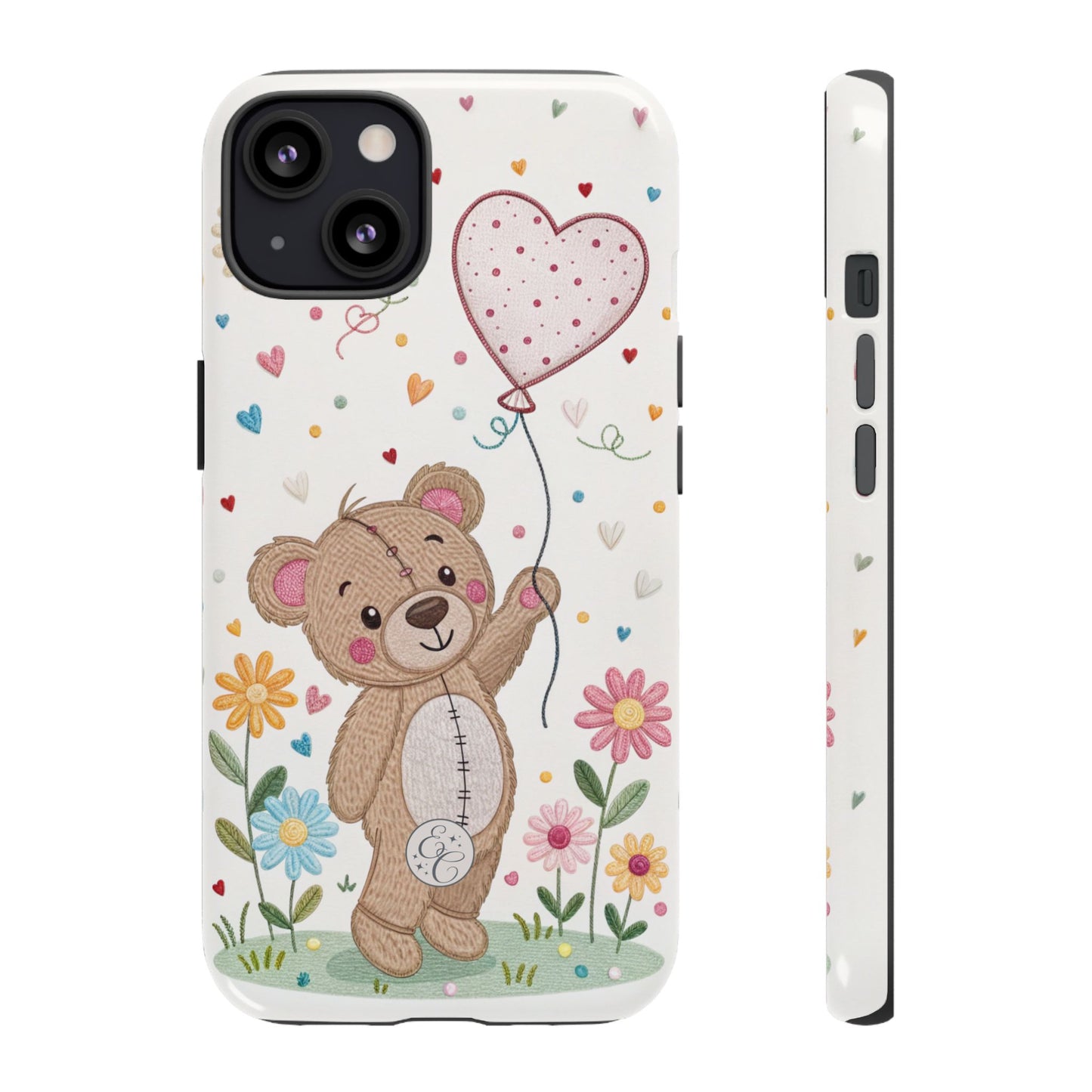 Cute Teddy Bear Tough Phone Case