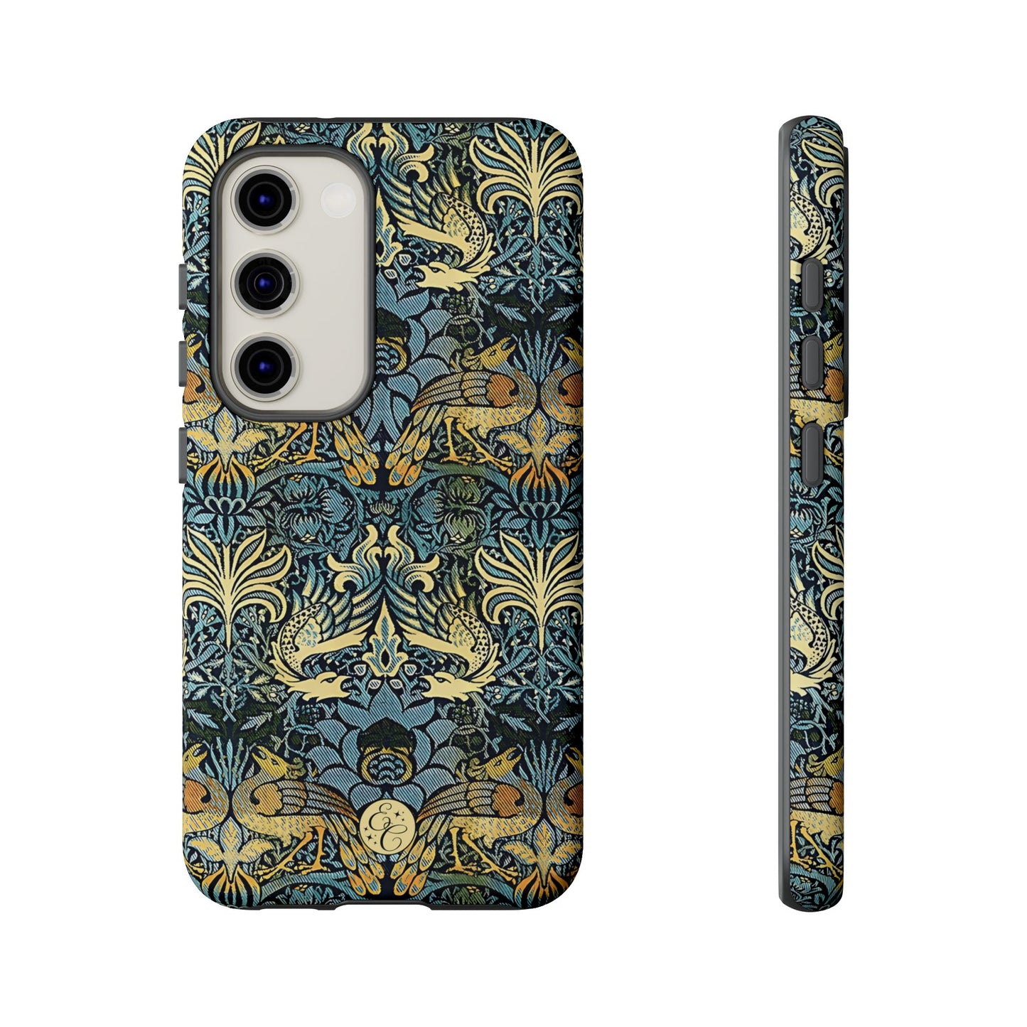 William Morris Peacock and Dragon Tough Phone Case