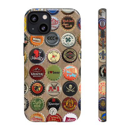 Beer Bottle Caps Tough Phone Case