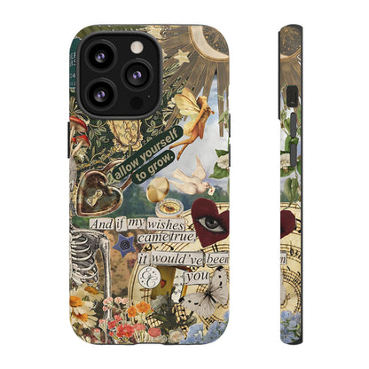 Vintage Cottage Collage Tough Phone Case