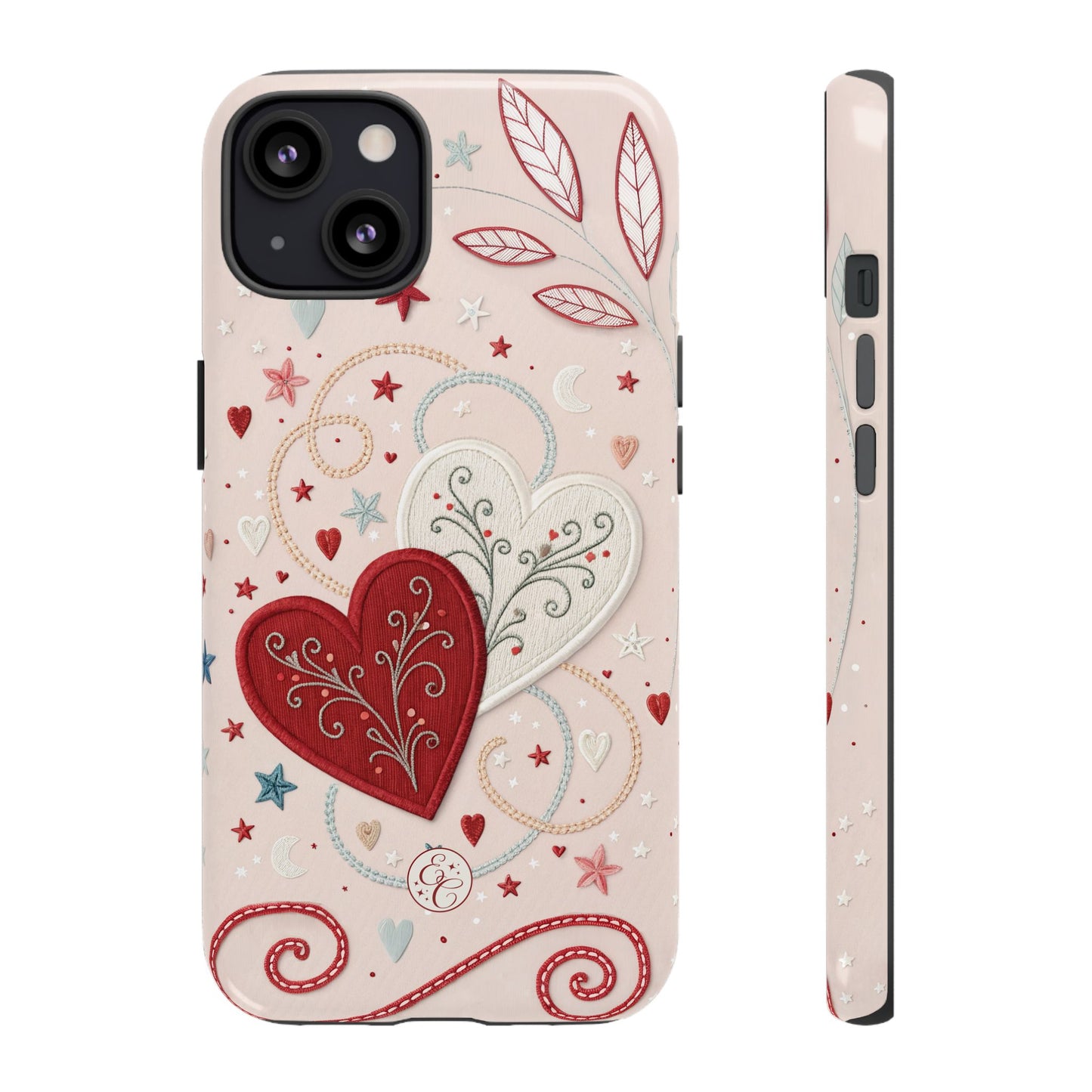 Interlinked Hearts Tough Phone Case