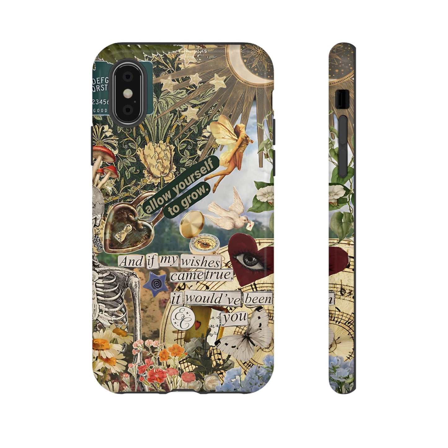 Vintage Cottage Collage Tough Phone Case