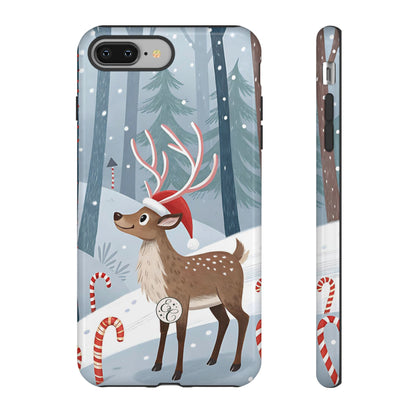 Reindeer in Winter Wonderland Tough Phone Case