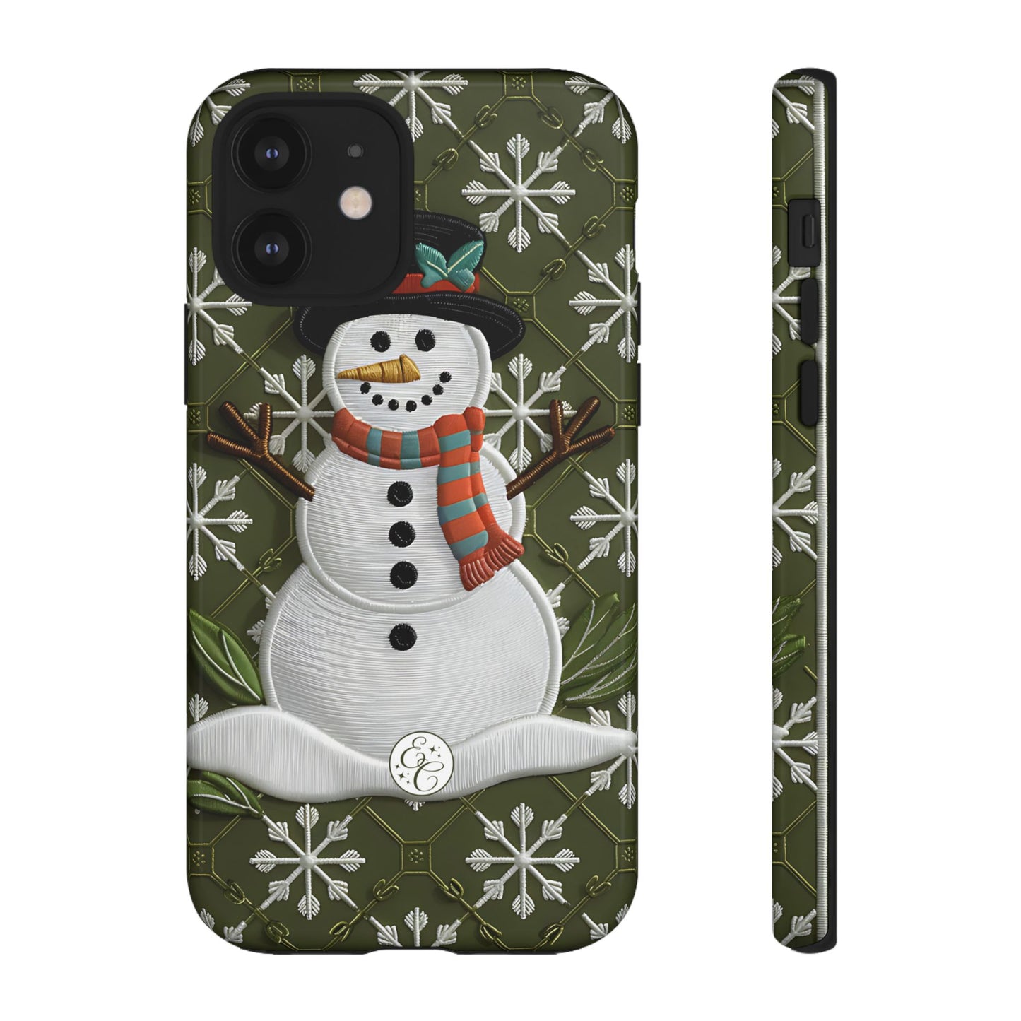 Christmas Snowman Tough Phone Case