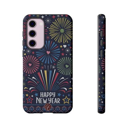 Happy New Year Fireworks Tough Phone Case