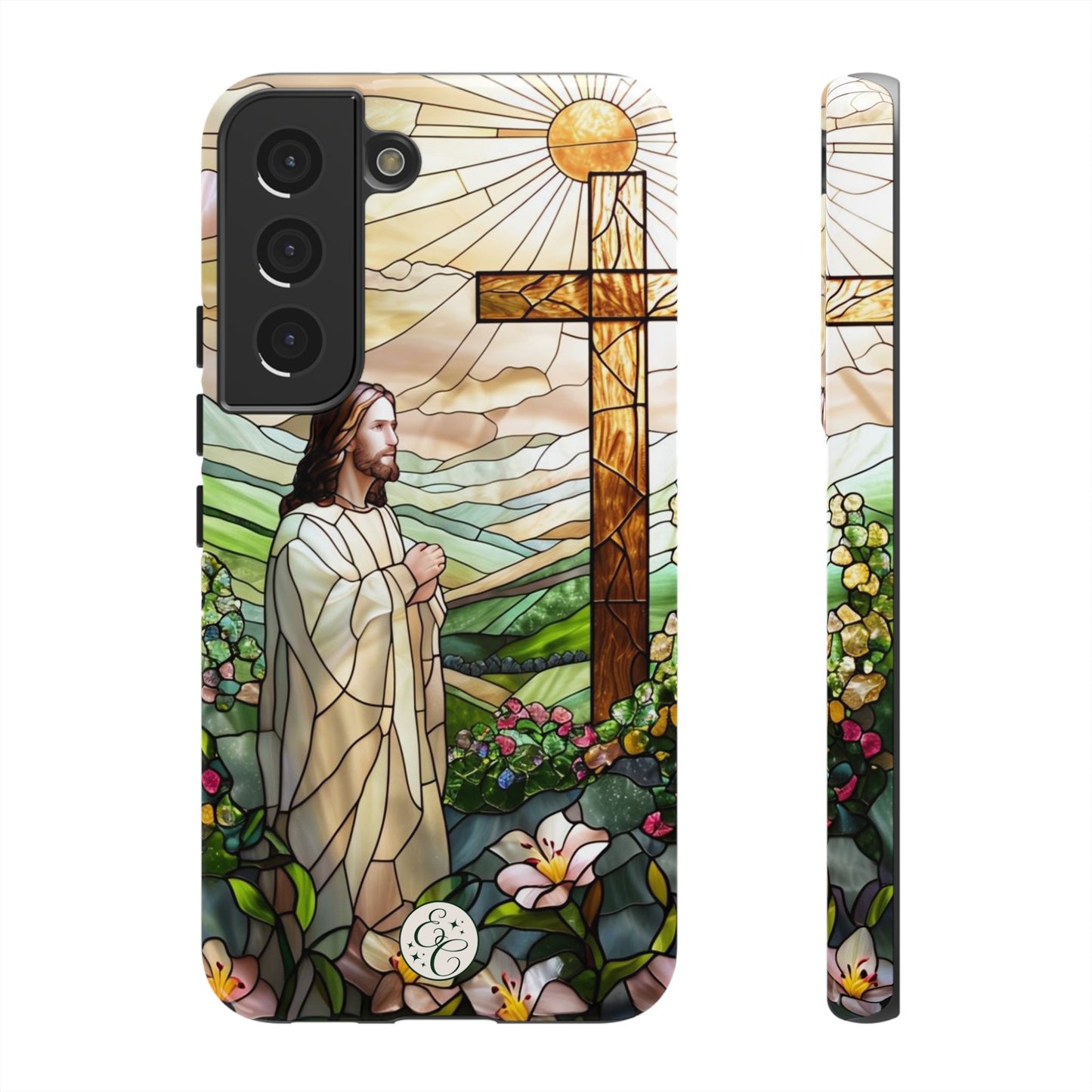 Jesus Stained Glass Tough Phone Case