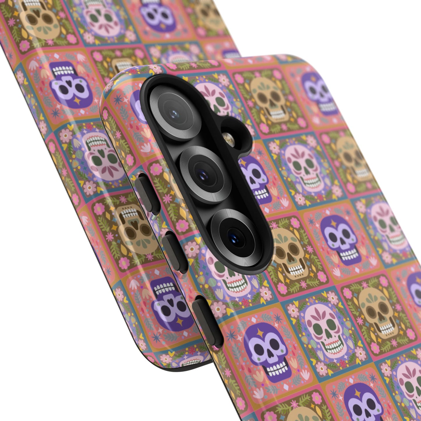 Sugar Skull Pattern Tough Phone Case