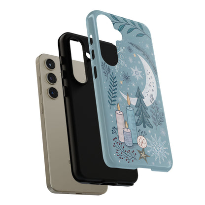 Winter Moon & Candles Tough Phone Case