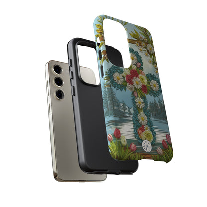Floral Cross Tough Phone Case