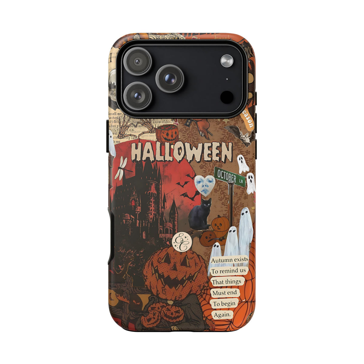 Spooky Season Vintage Collage Phone Case