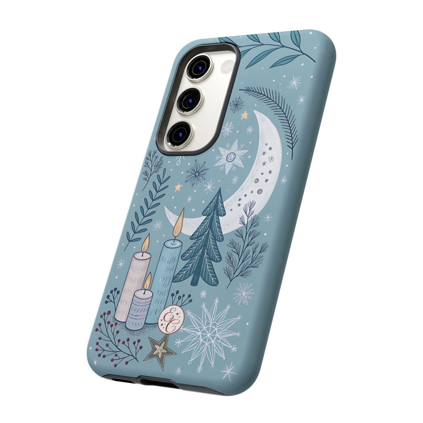 Winter Moon & Candles Tough Phone Case